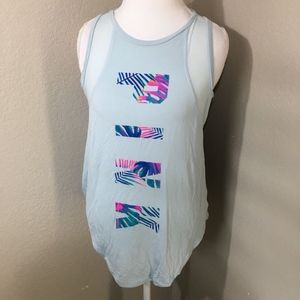 PINK Size Medium Tank Top Super Soft Palm Trees